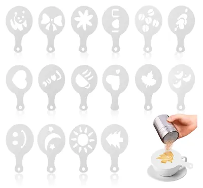 Produktbild von Kakaostreuer, Kaffee Zubehör Mit Feinmaschigem Design, Schablone Für Cappuccino Und Desserts In Lebensmittelqualität