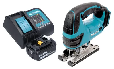 Zdjęcie produktu dla Wyrzynarka akumulatorowa Makita DJV 180 SF1X 18 V 135 mm + 1x akumulator 3,0 Ah + ładowarka