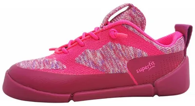 Image de Superfit VENTO : Chaussures pour filles, chaussures de ville à lacets, chaussures pieds nus, couleur rose, pour le quotidien