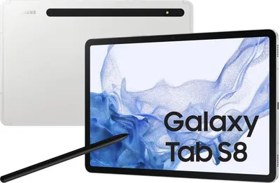 Produktbild von Samsung Galaxy Tab S8 128GB Wi-Fi/LTE Silver