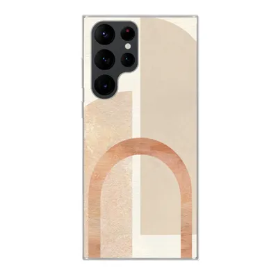 Produktbild von MuchoWow® Handyhülle Schutzhülle Hülle für Samsung Galaxy S22 Ultra Marmor - Muster - Rosa Silikon Softcase Handy Hülle - Abbildung