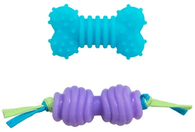 Produktbild von Petstages Mini Orka - Kauspielzeuge für Hunde - Spielzeug in Knochen- & Hantel-F