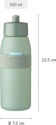 Image de MEPAL 107745015700 MEPAL Trinkflasche Ellipse nordic blue 0,5 l