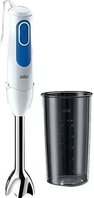 Produktbild von Standmixer BRAUN MQ3000WH Smoothie Plus, 700 Watt, 600 ml Messbecher, PowerBell Plus, Weiß und Blau