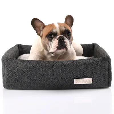 Produktbild von DOTTY Hundesofa CUBE Hundebett Hundekissen Tierbett Katzenbett Hundekorb Schlafplatz Größe M (50 x 50 cm)