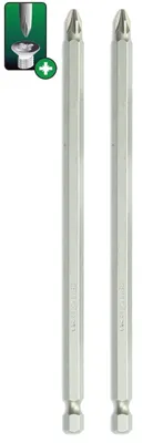 Produktbild von Schraubendreherbits Pozidriv PZ2x150mm, 2St. Blisterkarte