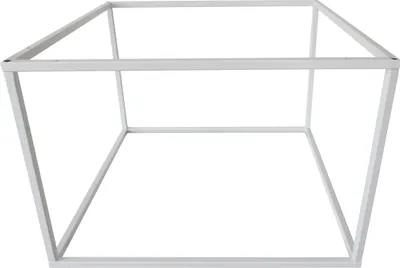 Produktbild von Natural Goods Berlin Couchtisch CUBE, Beistelltisch, Nachttisch, Massivholzplatte Eiche, Weiß, ohne Tischplatte