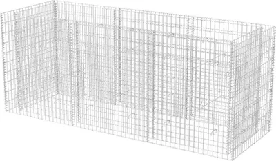 Obrázek produktu pro vidaXL Gabionové zvýšené lůžko ocel 270 × 90 × 100 cm