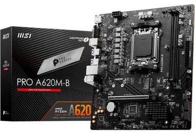 Produktbild von MSI PRO A620M-B Mainboard AMD A620 Sockel AM5 micro ATX