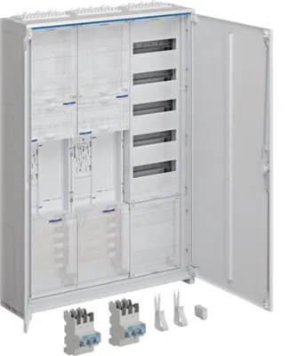 Produktbild von HAGER Komplettschrank univ.Z ZB33SEQ25EN 1100mm 2ZP 3feld Res BKEI VT5rh APZ SLS