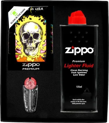 Obrázek produktu pro Sada zapalovačů ZIPPO SKULL DESIGN 3 dárek No1