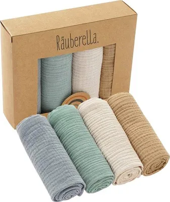 Produktbild von Baby-Wischlappen 60x60cm, Mulltücher, Ernährungstücher