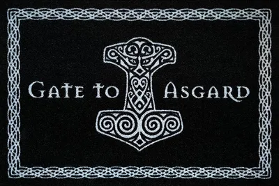 Produktbild von Gate to Asgard Fußmatte schwarz