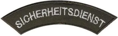 Produktbild von AUFNÄHER - SICHERHEITSDIENST - 06003 - Gr. ca. 8 x 2 cm - Patches Stick Applikation