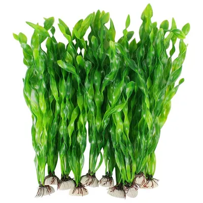 Produktbild von Aquarium Pflanzen Deko, Grün Aquarium Wasserpflanzen künstliche aquariumpflanzen, plastikpflanzen DekorationGrün