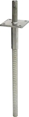 Produktbild von Pfostenträger zum Einbetonieren mit Dolle verstellbar 400 mm Verzinkt - Pro Stück