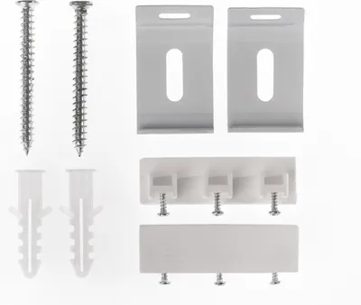 Produktbild von Lichtblick Zubehör-Set für Vorhangschiene, 3-läufig Weiß, 2,5 cm