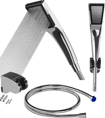 Produktbild von Granitan | Duschset HAO - Silber - Minimalistisches Design - Hochwertige Qualität - Wasserersparnis