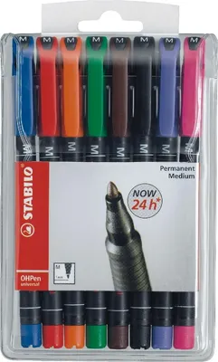 Produktbild von Folienschreiber OHPen M permanent VE=5x8 Stück sortiert