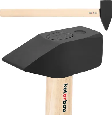 Produktbild von KOTARBAU® Hammer 5 kg Schlosserhammer mit Holzstiel 70 cm Vorschlaghammer mit robustem Kopf Ergonomisch Heimwerker Werkzeug Stahl