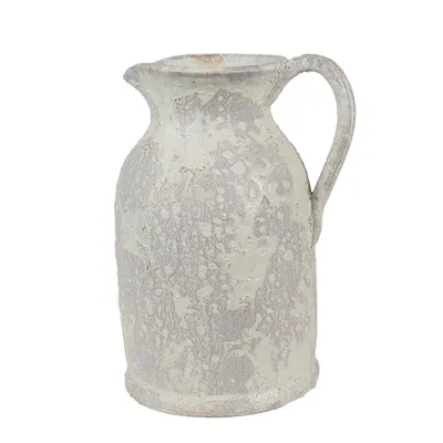 Produktbild von Clayre & Eef Dekorative Kanne 16x13x21 cm Beige Terrakotta