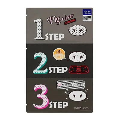 Obrázok produktu pre Holika Holika Pig Clear Strong 3-Step Plastry na nos, 1 sztuka