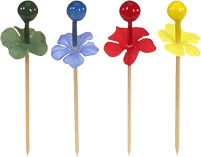 Produktbild von Papstar Deko Picker Beeren farbig sortiert Höhe 7cm 144 Stück 1er Pack