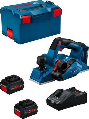 Image de Rabot BOSCH GHO 18V-26 (2 x 8.0 Ah ProCore + GAL18V-160 + L-Boxx 238)