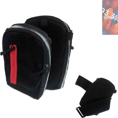 Produktbild von K-S-Trade Outdoor Gürteltasche Holster Umhängetasche kompatibel mit Xiaomi Redmi Note 13 LTE schwarz Handy Tasche Case travelbag Schutz Hülle Handy