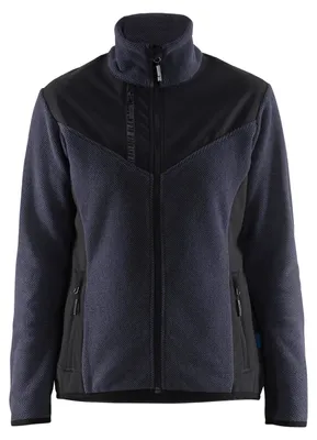 Produktbild von Blakläder Damen Strickjacke mit Softshell 5943, Farbe:Dunkel Marineblau/Schwarz, Größe:XS