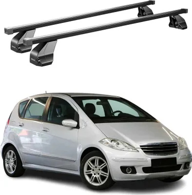 Produktbild von Menabo Dachträger für Mercedes A Klasse W169 2004-2012 75kg Stahl Schwarz 2x