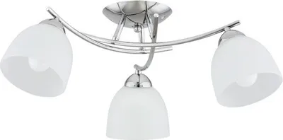 Obrázok produktu pre Stropné svietidlo SEVA, chrómované, 5xE27x15W, kov, rozmery: 20,5x51x51 cm, IP20, Alfa