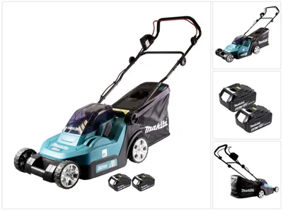 Immagine prodotto di Tosaerba a batteria Makita DLM 432 G2 36 V (2x 18 V) 43 cm + 2 batterie da 6,0 Ah - senza caricabatterie