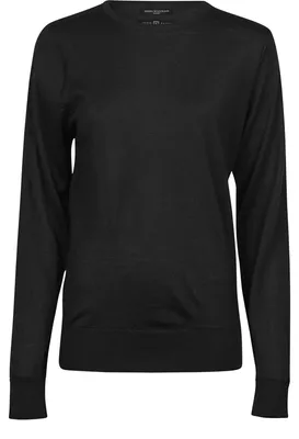 Produktbild von Tee Jays - Sweatshirt Rundhalsausschnitt für Damen FK1268 (S) (Schwarz)