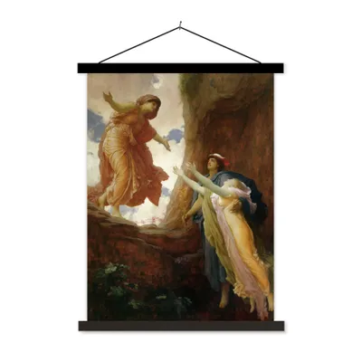 Produktbild von Textilposter - Die Rückkehr der Persephone - Gemälde von Frederic Leighton - 120x160 cm - mit schwarzen Rahmen