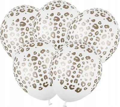 Image de Ballons 30 cm, points, pastel blanc pur, 5 pcs.