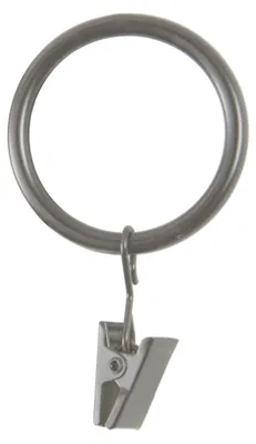 Zdjęcie produktu dla Kenney, pierścień zaciskowy o szerokości 2,5 cm, przeznaczony do zasłonowych karniszy o średnicy 2,5 cm lub 3,8 cm, wykonany z antycznego cyny