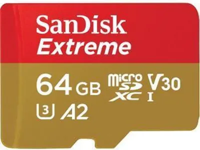 Produktbild von SanDisk microSDXC Extreme 64GB Mobile Gaming micro SDXC Speicherkarte stoßfest