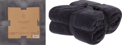 Produktbild von Fleece-Decke 180 x 230 cm ESSENTIALS anthrazit