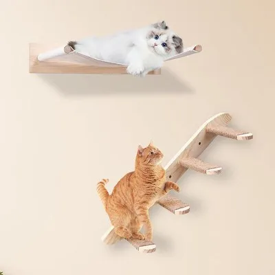 Produktbild von Famanu Katzenklimwand Wandmontage-Set 3-teilig für Katzen
