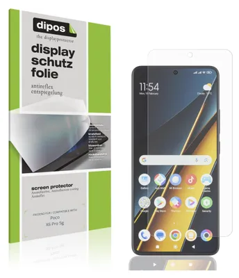 Produktbild von 4x Schutzfolie für Poco X6 Pro 5g matt Displayschutzfolie Folie Display Schutz dipos