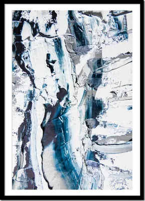 Image de BILDPOSTER EN CADRE aquarelle abstraite peinture abstraite P2422_43x53