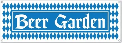 Produktbild von Beer Garden  Banner 53 x 152 cm Biergarten