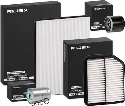 Produktbild von RIDEX Filterset Inspektionspaket Filtersatz für SUZUKI Grand Vitara II SUV (JT, TE, TD)