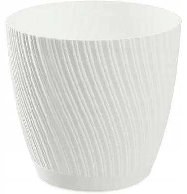 Obrázek produktu pro Kadax Kulatý květináč s podmisku 27 cm bílý