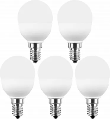 Produktbild von BLULAXA LED-SMD-Lampe, G45, E14, EEK: F, 5W, 470lm, 2700K, 5 Stück