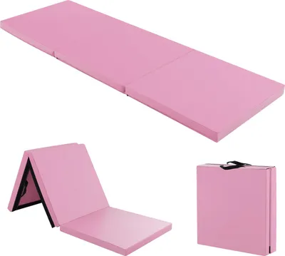 Produktbild von COSTWAY 180 x 60 x 5 cm Weichbodenmatte klappbar, Gymnastikmatte tragbar, Yogamatte wasserabweisend, Turnmatte rutschfest, Klappmatte, Fitnessmatte