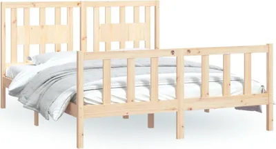 Obrázok produktu pre vidaXL Posteľ z masívneho dreva s čelom borovica 160x200 cm