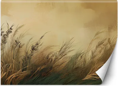 Produktbild von Vlies fototapete Wiese Gras Natur 400x280 cm Feeby Beige inkl. Kleber einfache Montage