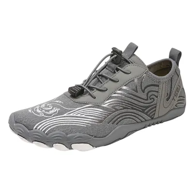 Produktbild von Damen Herren SchnellTrocknend Wasserschuhe Zehenschuhe Aquaschuhe, Grau Gr. 41